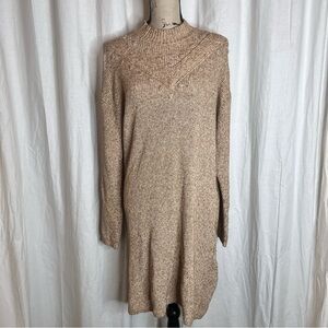 💚Loft Bobble mock neck sweater dress